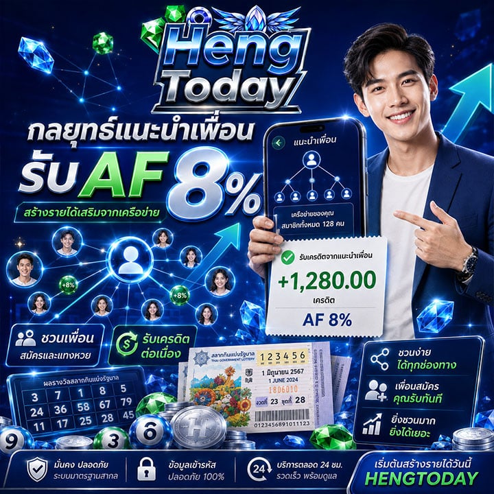 กลยุทธ์แนะนำเพื่อนรับ AF 8%