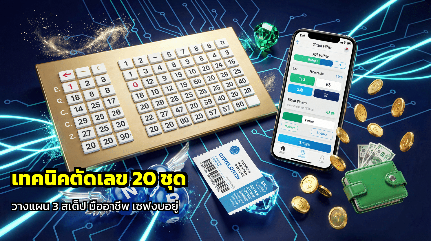 เทคนิคตัดเลข 20 ชุด